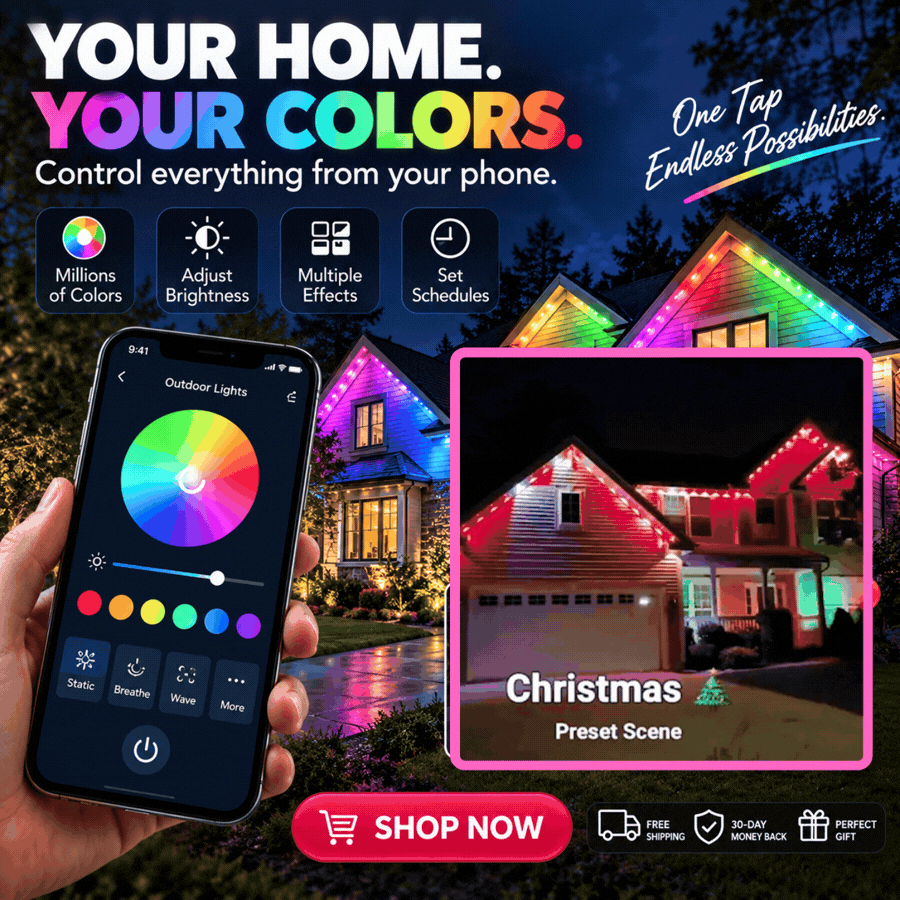 🎅Early Christmas 59%OFF - SmartRainbow LED Permanent Outdoor Light- Smartlight🎁